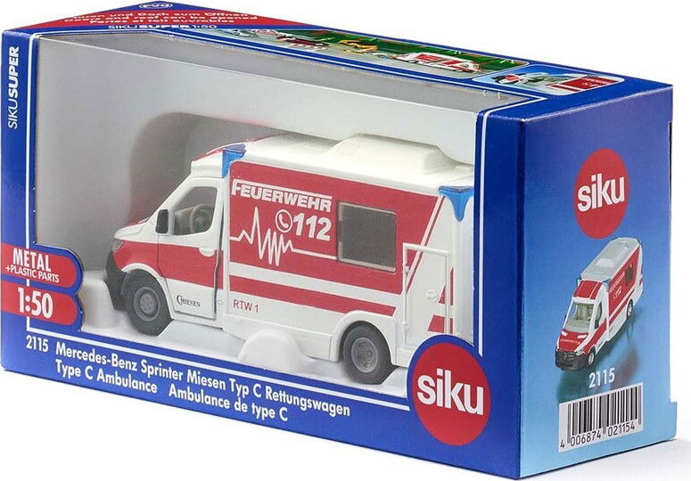 Siku - Mercedes Benz Ambulance Legetøj - 1:50 - 2115