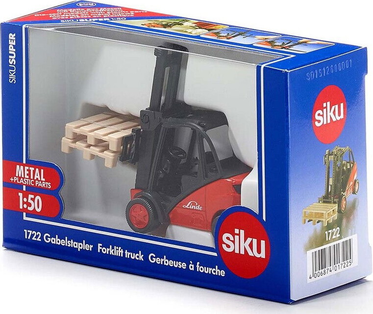 Siku 1:50 Gaffeltruck - Linde - Rød - Fra 3 år.