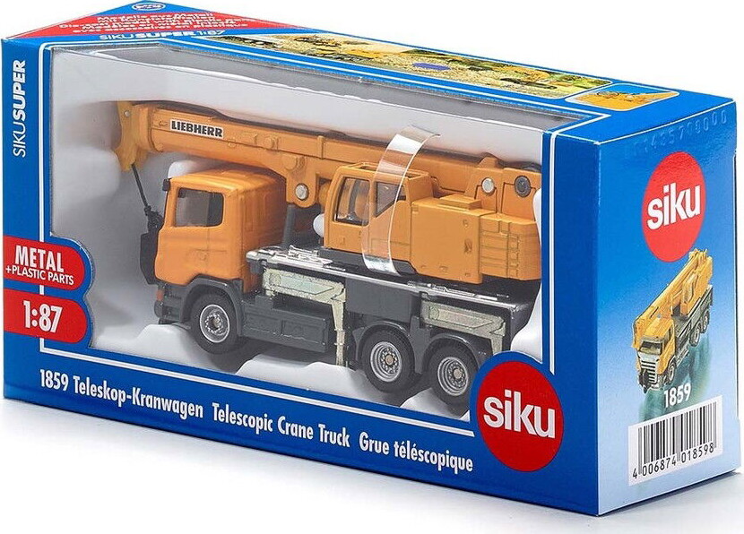 Siku 1859 - Lastbil Legetøj Med Teleskopkran - 1:87