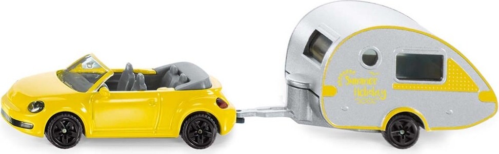 Siku - Bil Med Campingvogn