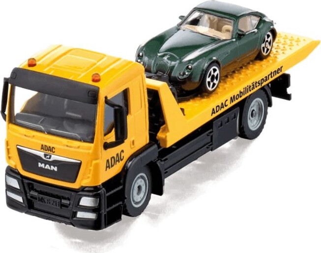 Siku Lastbil m. Bil - 1:55 - Breakdown Truck - Gul