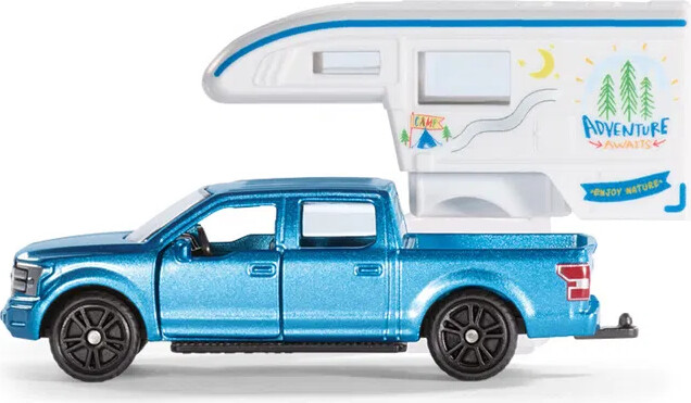 Siku 1693 - Ford F150 Pick-up Camper Legetøjsbil - 1:50