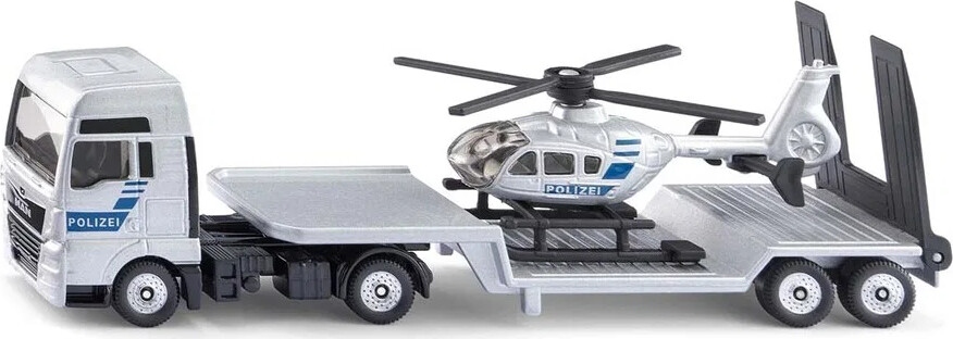 SIKU 1:87 MAN Truck With Police Helicopter