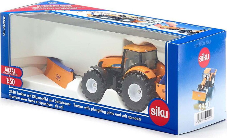 Siku - Tractor M Plov Og Saltspreder