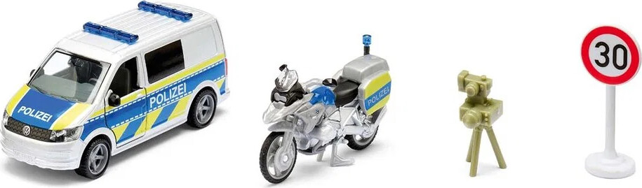 SIKU Siku 1:50 VW T6 med BMW politimotorcykel