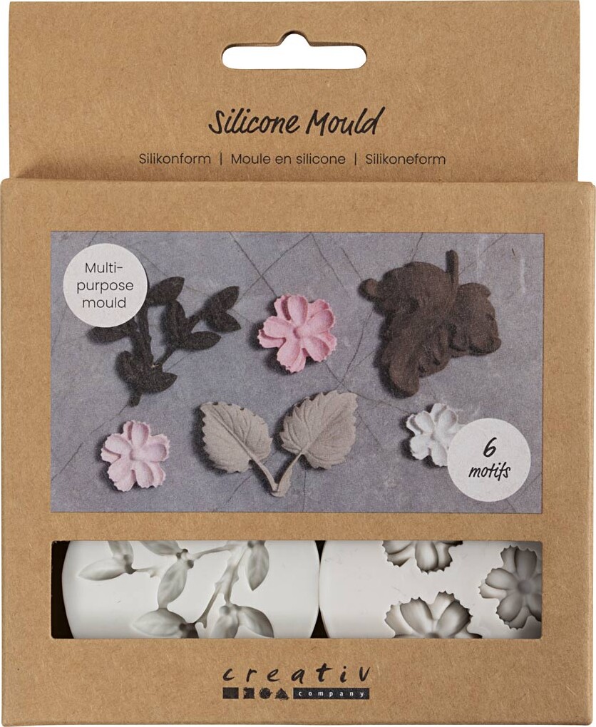 Silikoneform - Blad Og Blomst - H 0,5 Cm - L 1,8-4,5 Cm - 4stk./ 1 Stk. billede