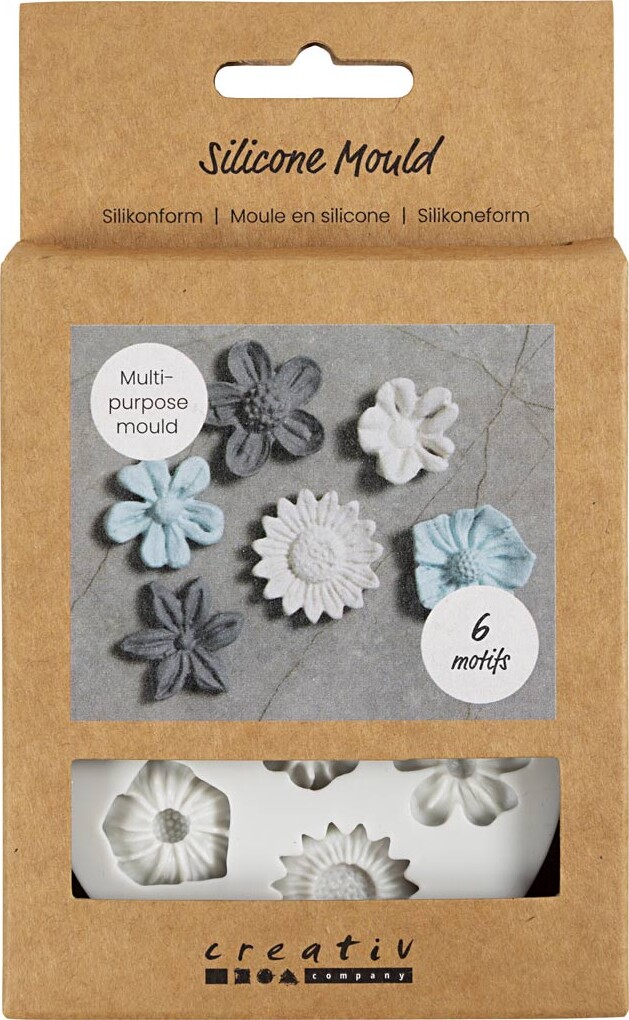 Silikoneform - Blomst - H 0,5 Cm - L 1,5-2,5 Cm - 1 Stk. billede