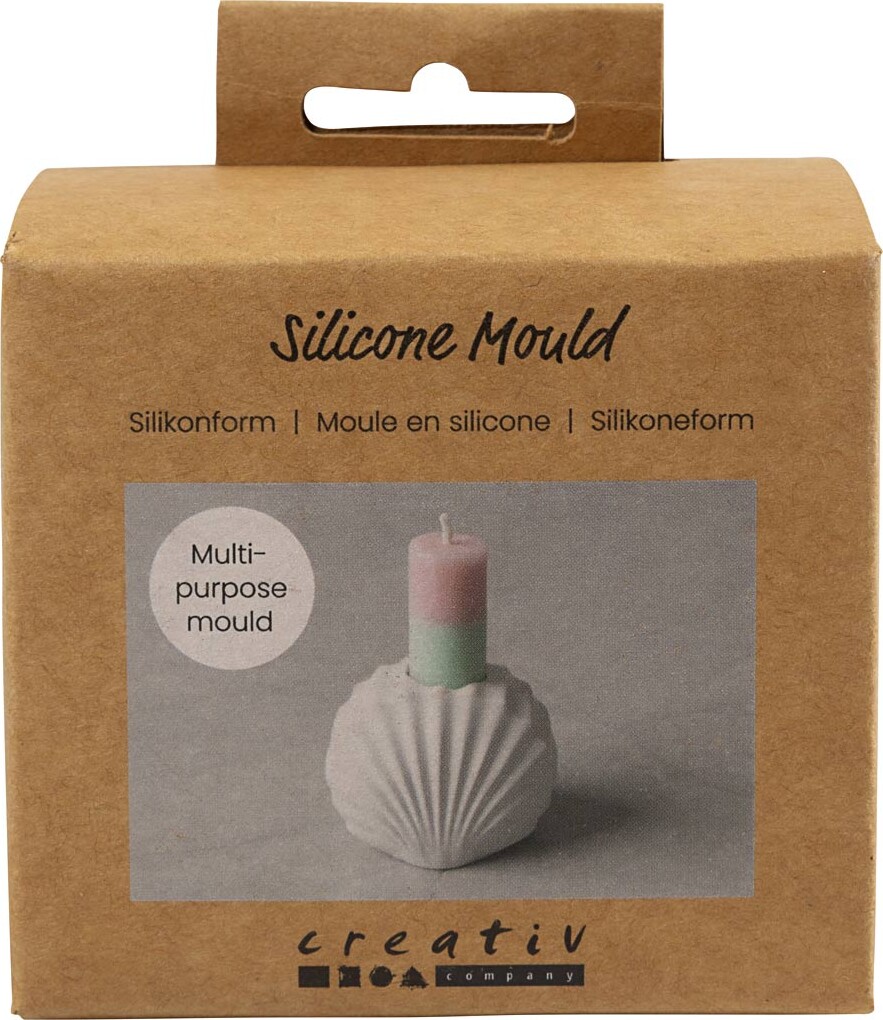 Silikoneform - Muslingelysestage - H 5,5 Cm - L 6,8 Cm - 1 Stk. billede