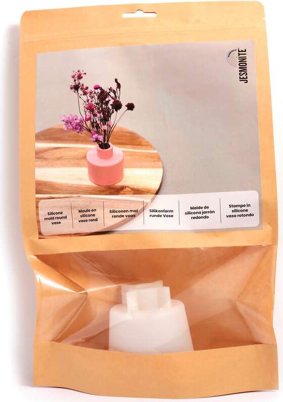 Jesmonite - Støbeform I Silikone - Vase - 7,9x7,6 Cm - 179077