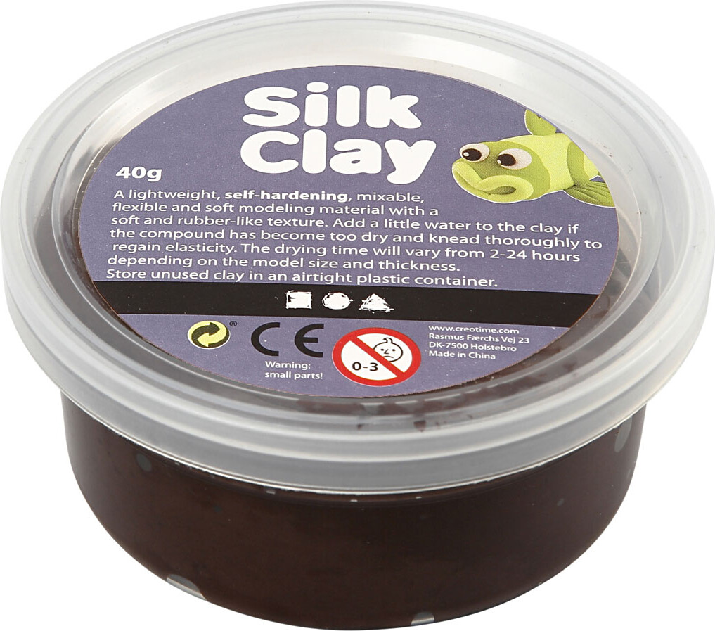 Billede af Silk Clay - Brun - Modellervoks - 40 G