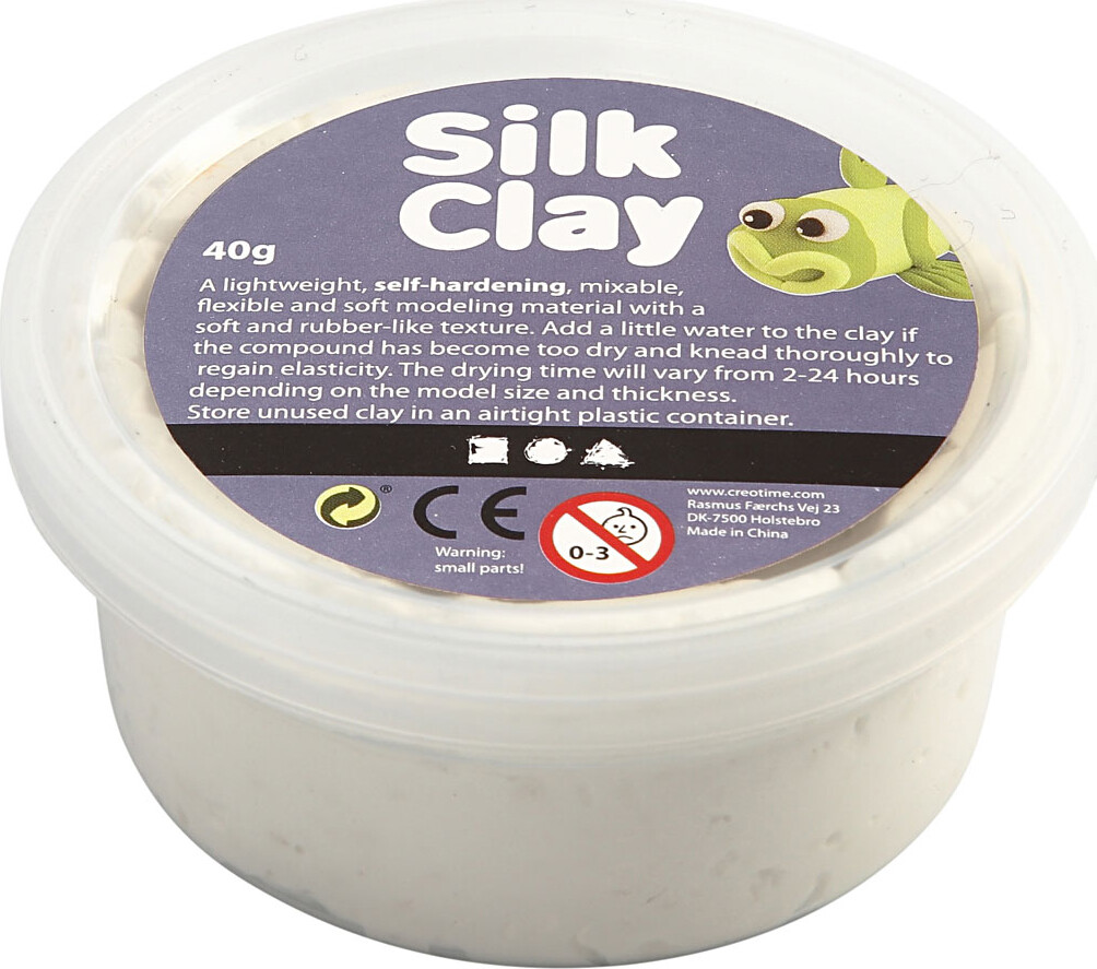 Se Silk Clay - Hvid - Modellervoks - 40 G hos Gucca.dk