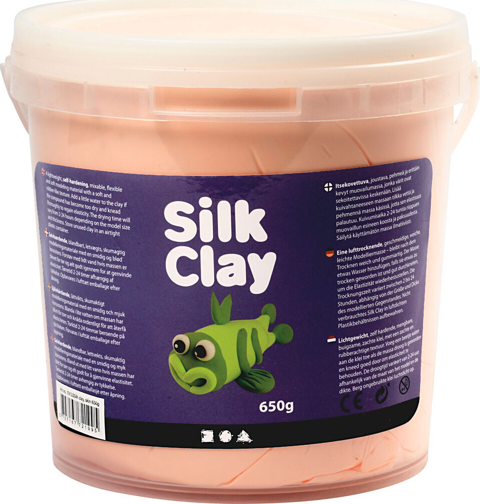 Silk Clay - Lys Pudder - Modellervoks I Spand - 650 G