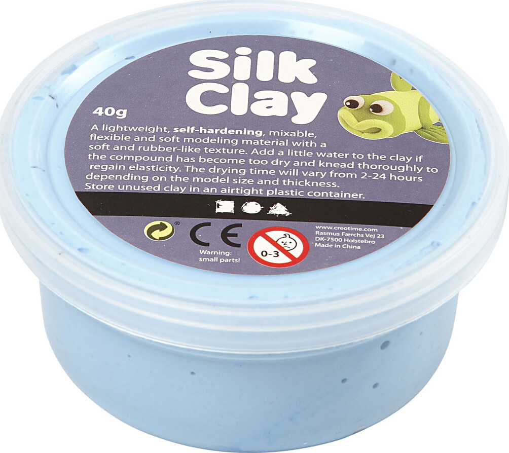 Billede af Silk Clay - Neon Blå - Modellervoks - 40 G