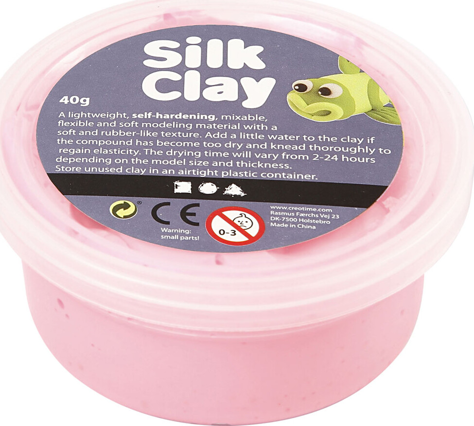 Silk Clay - Pink - Modellervoks - 40 G