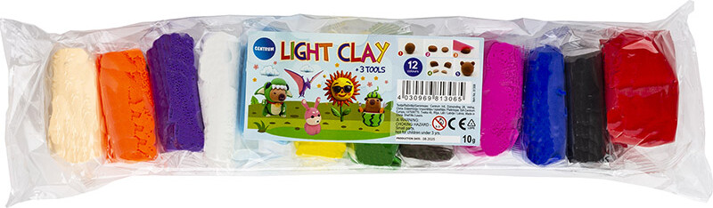 Silk Clay Selvhærdende Ler 12 Stk Assorterede - Centrum