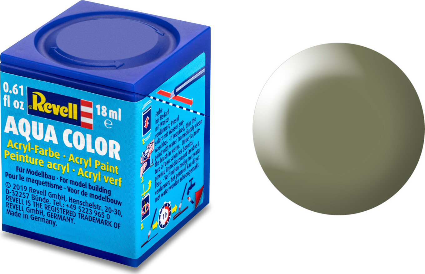 Revell - Maling - Aqua Color Silk Greyish Green - Ral 6013 - 18 Ml - 36362