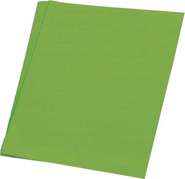 Silkepapir 5 Ark 50 X 70 Cm - 18 G - Lime Grøn - Haza