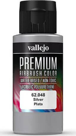 Vallejo - Premium Airbrush Maling - Sølv 60 Ml