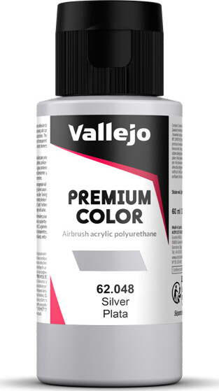 Vallejo - Premium Airbrush Maling - Sølv 60 Ml