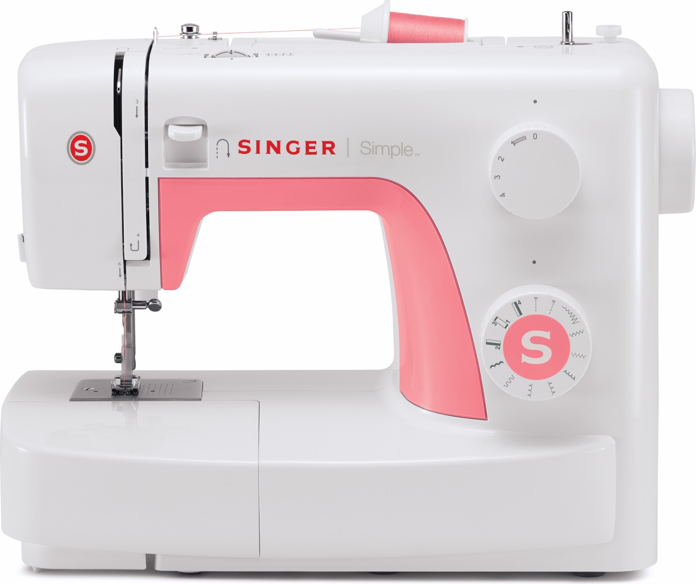 Singer - Simple 3210 Symaskine - Hvid Pink