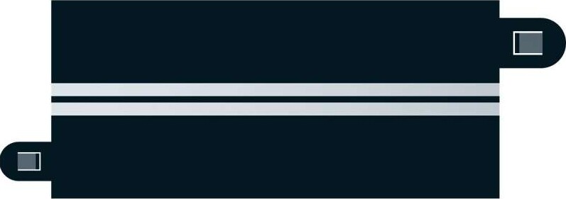 Scalextric Skinner - Single Lane Half Straight - 4 Stk - C7016