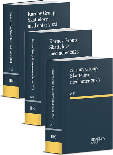 Skattelove Med Noter 2023 - Karnov Group - Bog