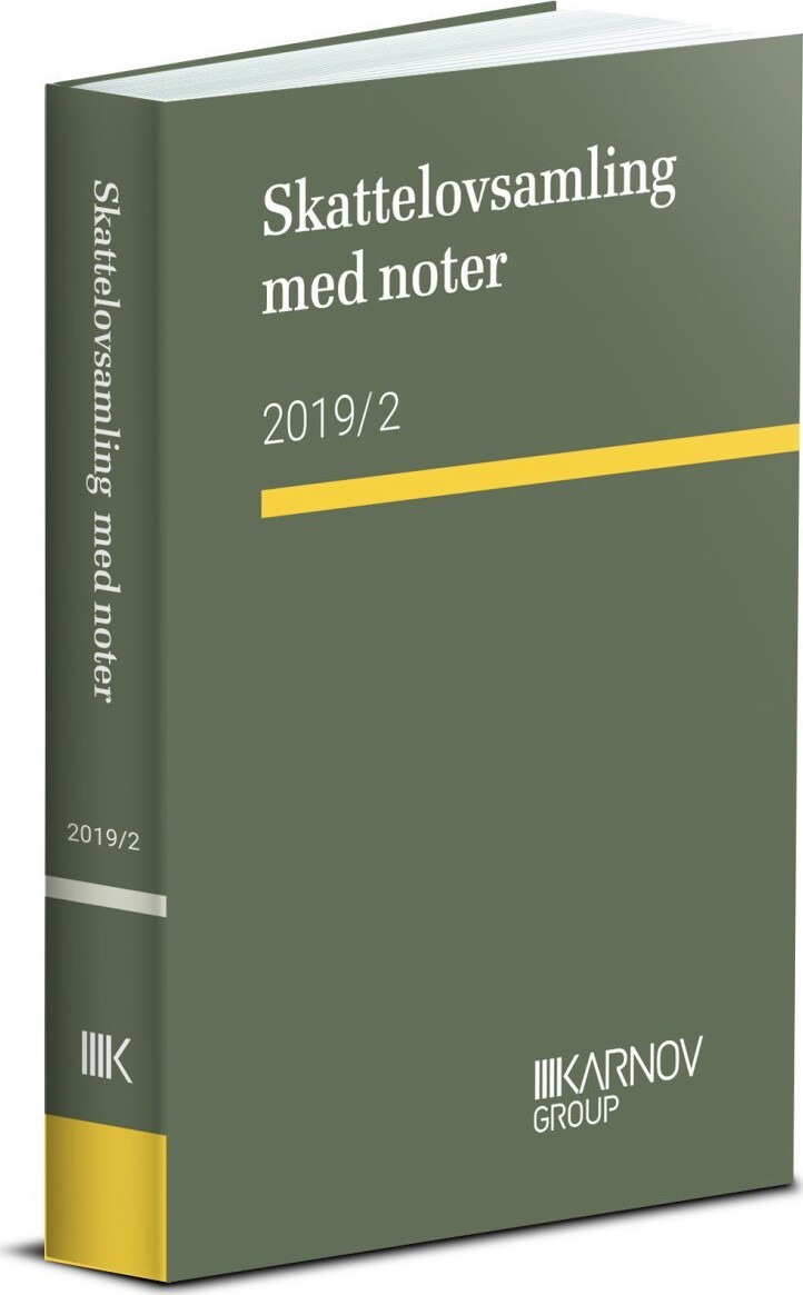 Skattelovsamling Med Noter 2019/2 - Af Karnov Group - Bog