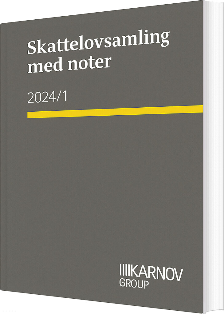 Skattelovsamling Med Noter 2024/1 - Bog