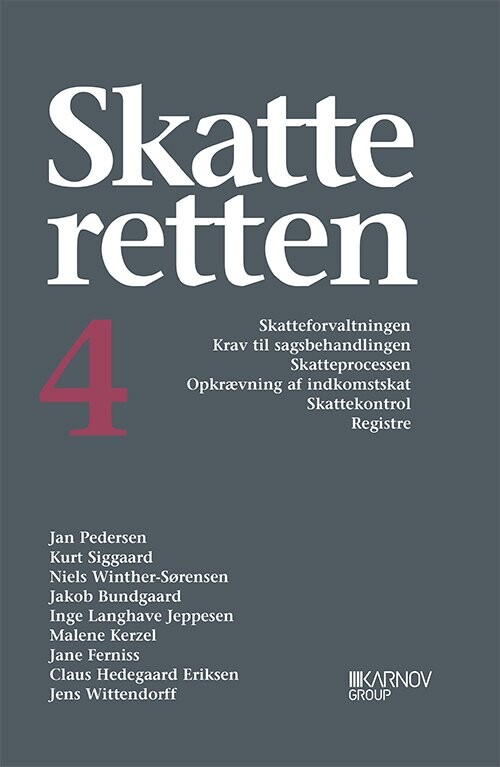 Skatteretten 4 - Jan Pedersen - Bog