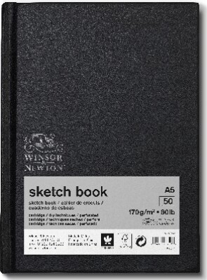 6: Winsor & Newton - Skitsebog - Sketchbook A5 170g - 50 Sider