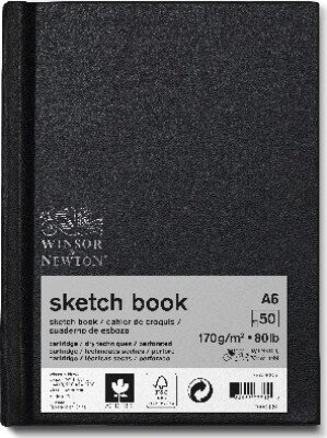 8: Winsor & Newton - Skitsebog - Sketchbook A6 170g - 50 Sider