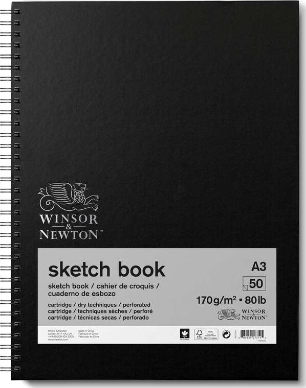 Skitsebog - A3 - 50 Sider - Winsor & Newton