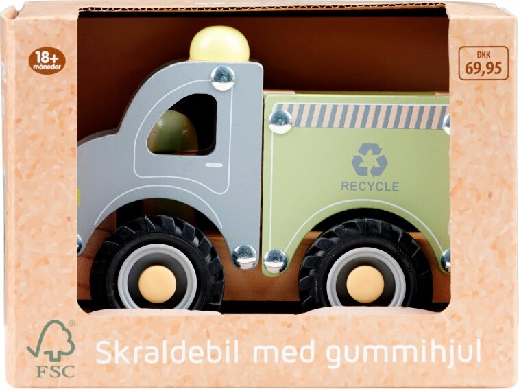 Se Legetøjs Skraldebil I Træ hos Gucca.dk
