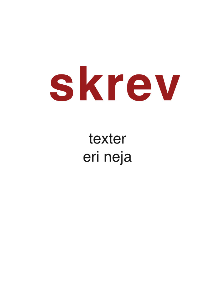 Skrev - Eri Neja - Bog
