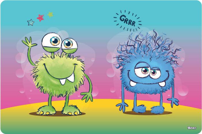 Skriveunderlag - Små Monstre - 60x40 Cm - Spirit