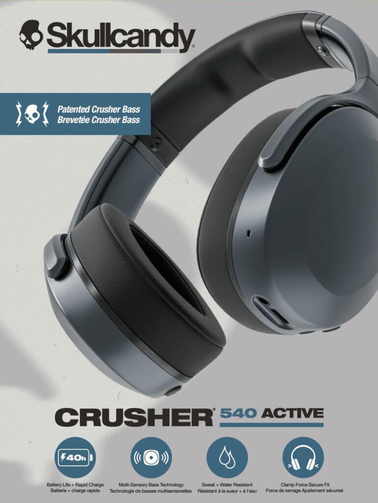 Skullcandy - Crusher 540 Active Over-ear - Black Coal