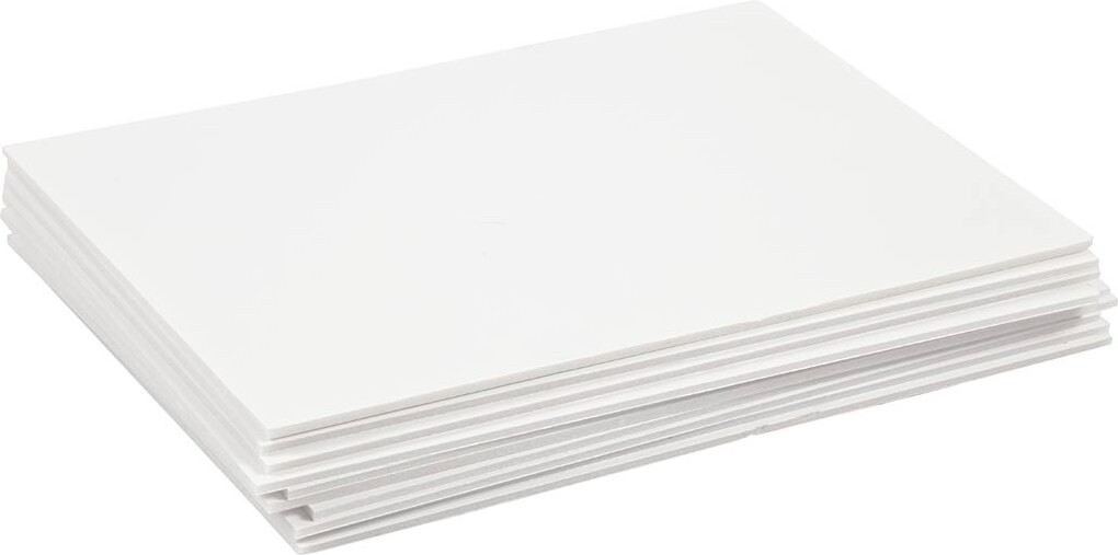 Skumkarton - A4 - 3 Mm - Hvid - 10 Ark billede