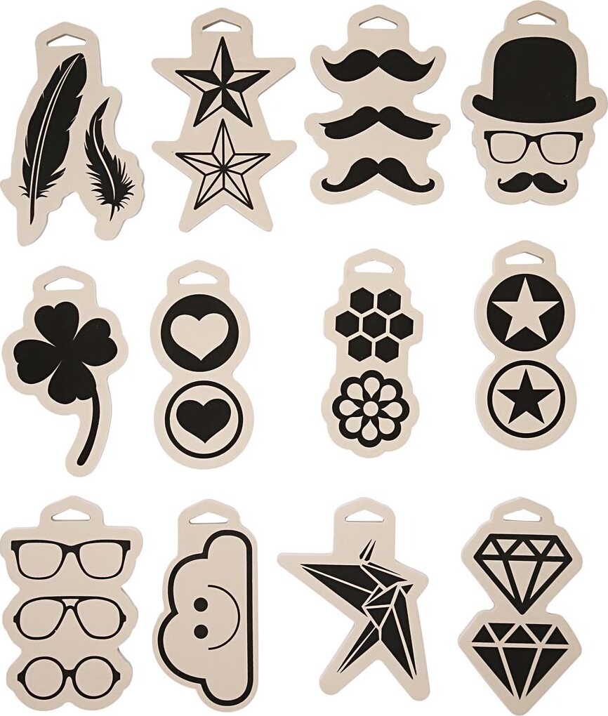 Skumstempel - Str. 12x18 Cm - Tykkelse 15 Mm - 12 Stk. billede