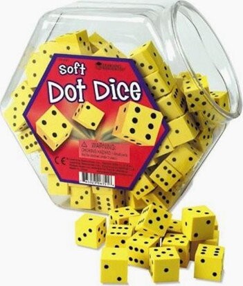 Skumterning Med øjne - 200 Stk.