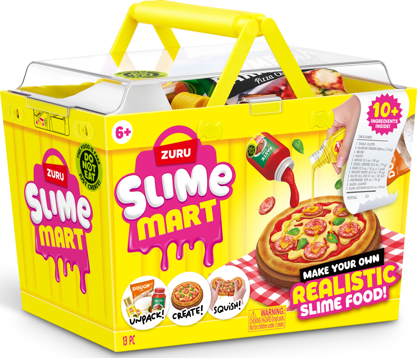 Zuru Slime Mart - Shopping Basket Pizza - Indkøbskurv Legetøj