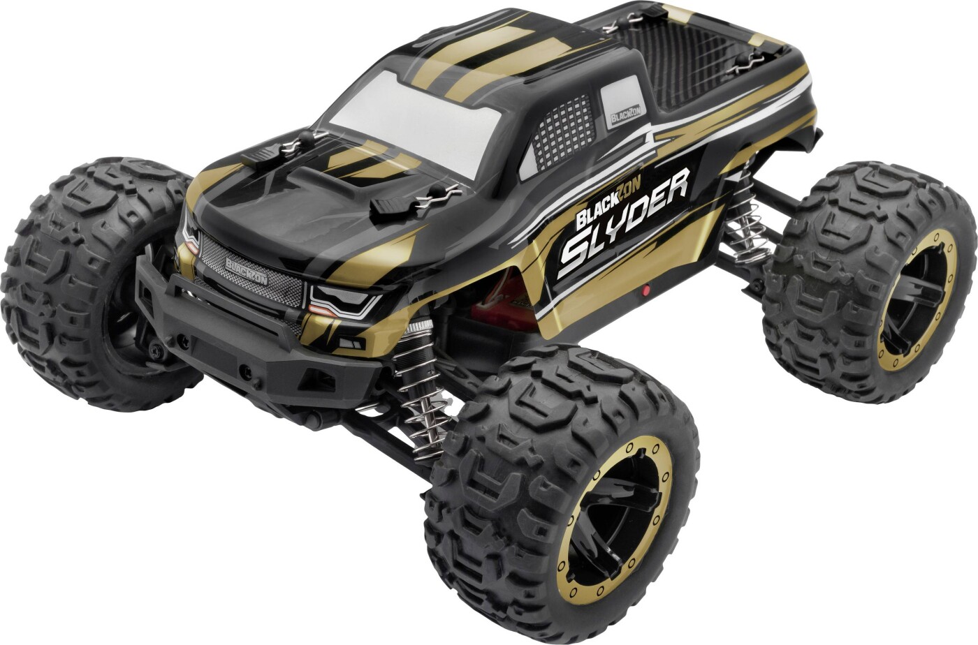Blackzon - Fjernstyret Monster Truck - Slyder - 1:16 - Sort Guld