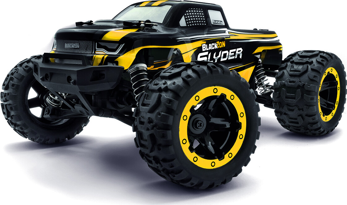 Blackzon Slyder MT 1/16 4WD elektrisk monstertruck - gul (540116)