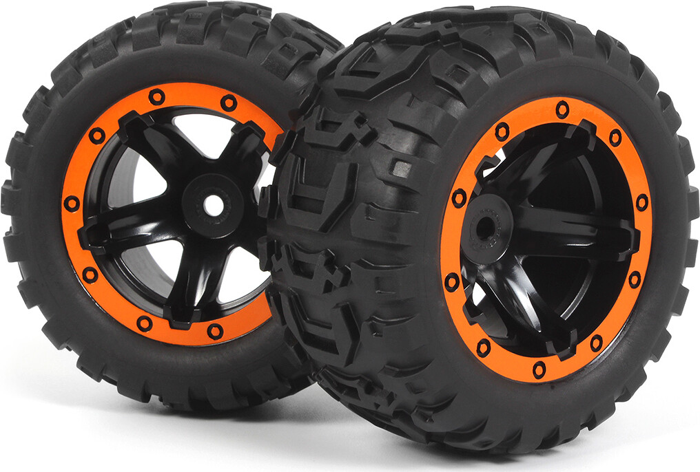 Billede af Slyder Mt Wheels/tires Assembled (black/orange) - 540195