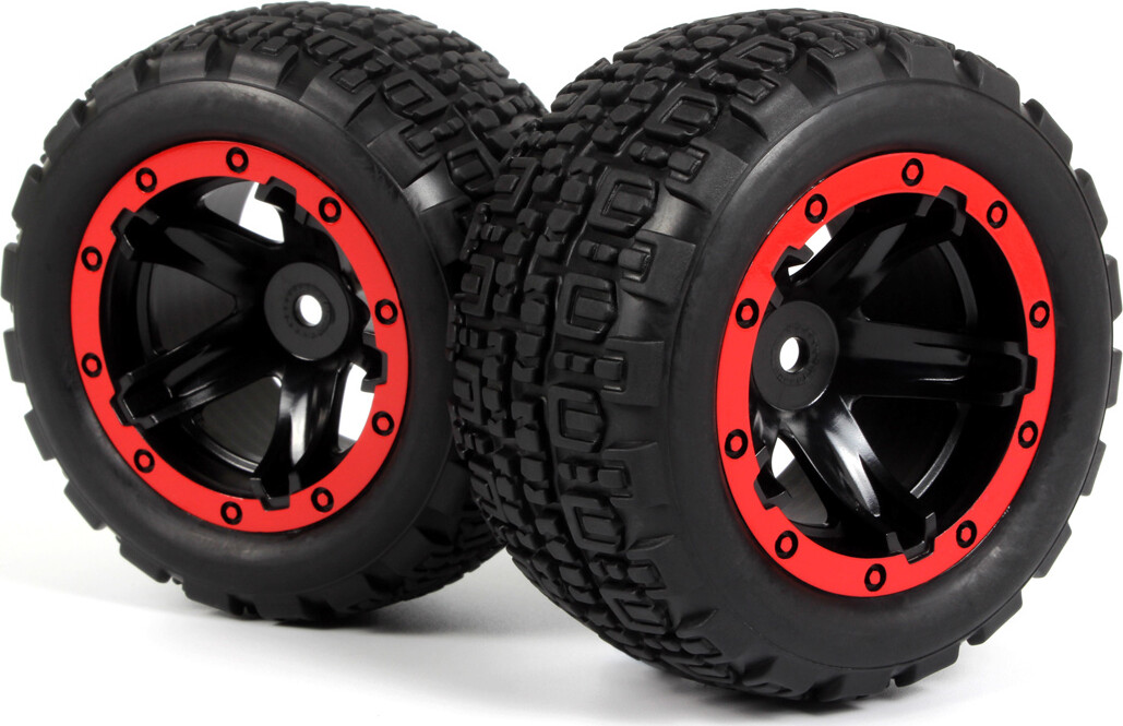 Slyder St Wheels/tires Assembled (black/red) - 540196