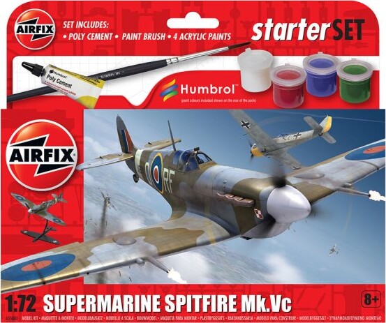Billede af Airfix - Supermarine Spitfire Mk.vc Fly Byggesæt - 1:72 - A55001