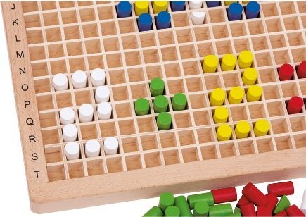 Mosaik Spil Med Stifter - 500 Brikker - Small Foot