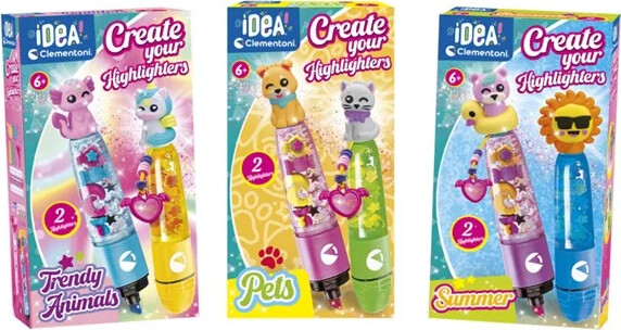 Clementoni - Create Your Highligthter - Assorteret - 1 Stk