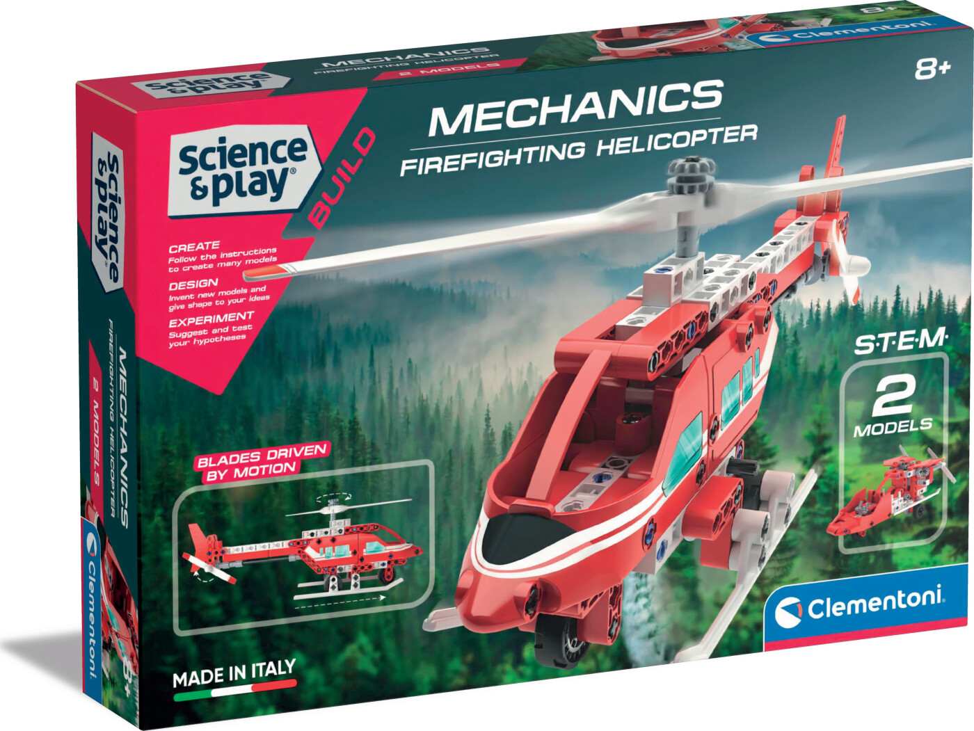 Se Clementoni - Science And Play Build - Mechanics - Firefighting Helicopter hos Gucca.dk