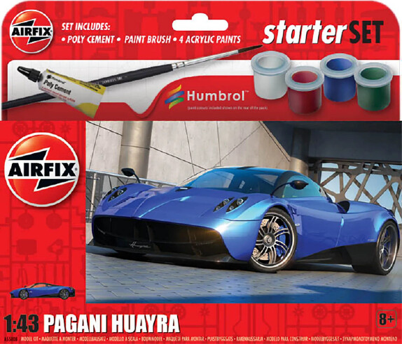 Airfix - Pagani Huayra Bil Byggesæt Inkl. Maling - 1:43 - A55008