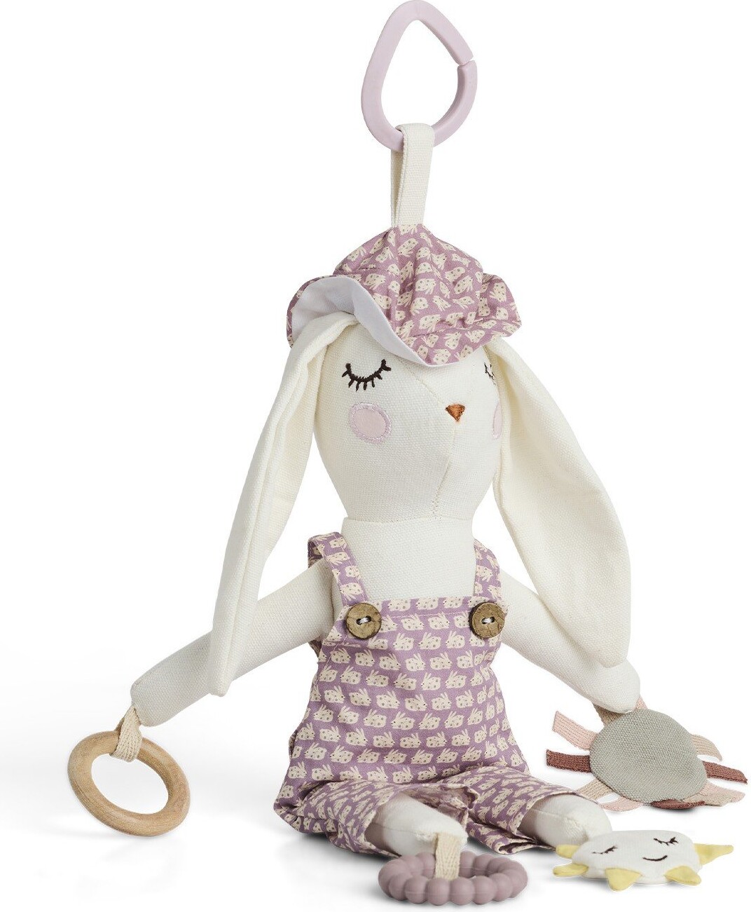 Smallstuff Aktivitetsbamse - Kanin - 30 cm - Rose Rabbit
